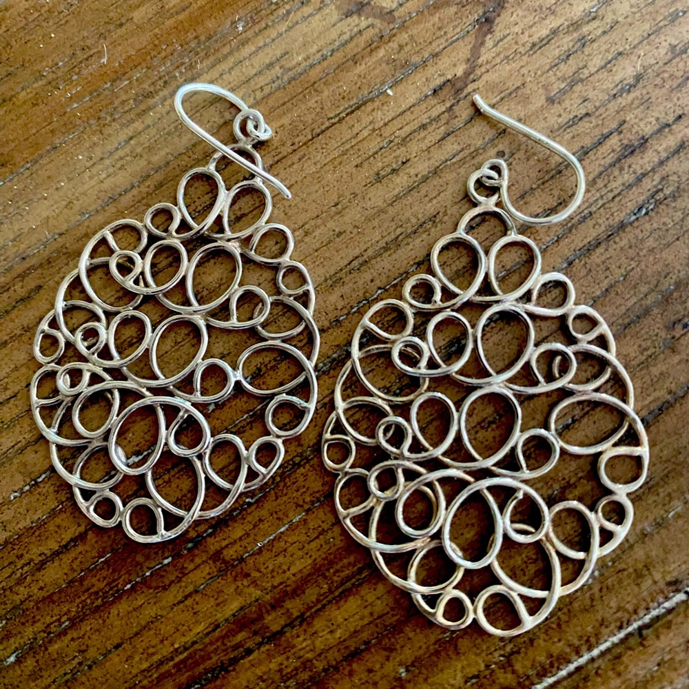 Silpada Sterling Artist's
Daydream Wire Scribble Dangle